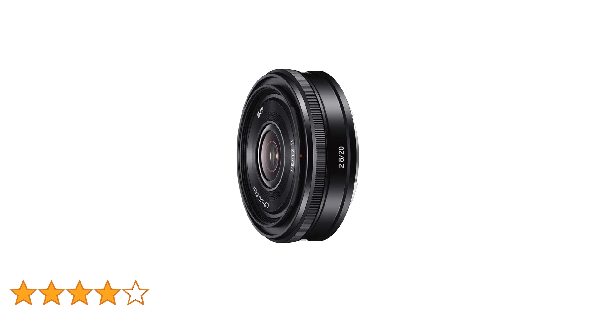 【美品】Sony ソニー E 20mm F2.8 SEL20F28 単焦点レンズ Amazon | SONY 単焦点レンズ E 20mm F2.8 ソニー Eマウント用 APS-C